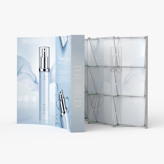 Curved Velcro Fabric Pop Up Display