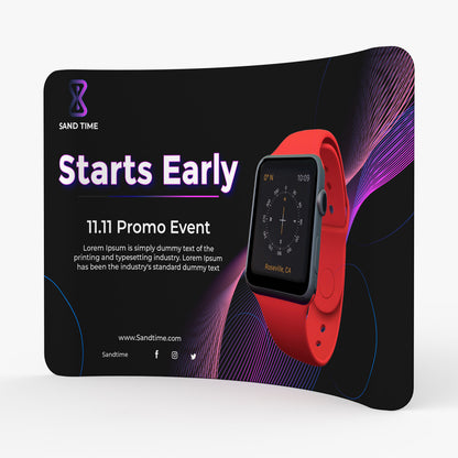 Curved Tension Fabric Display