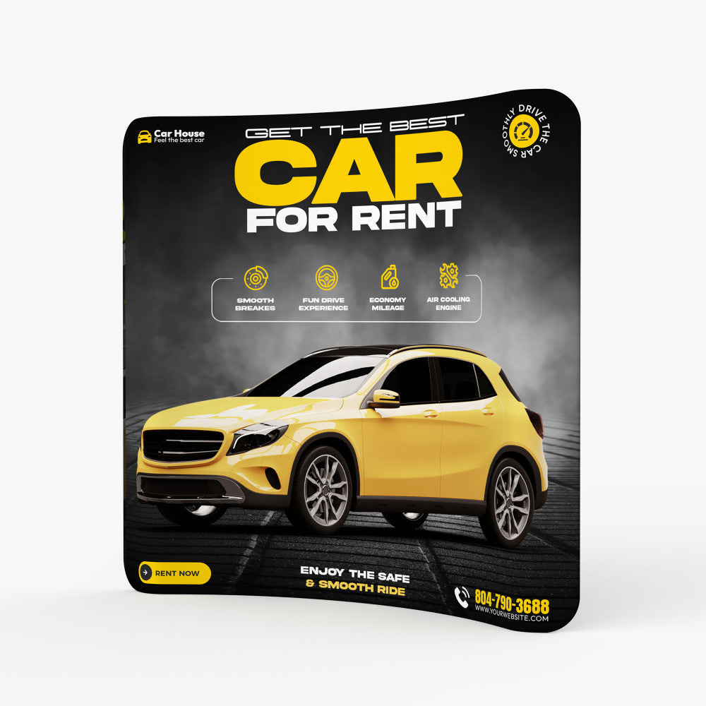 Curved Tension Fabric Display