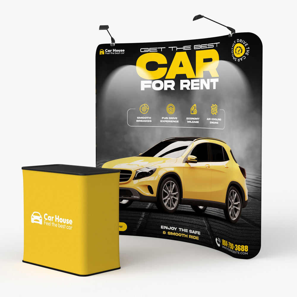 Curved Tension Fabric Display